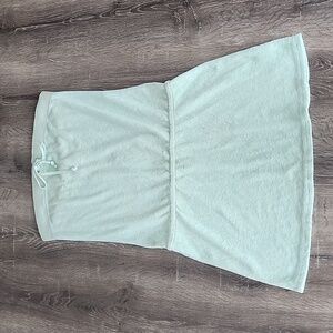 Juicy Couture Strapless Terry Mini Dress in Mint